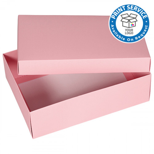 Large Pink Gift Boxes available from Midpac. Matt laminated gift boxes